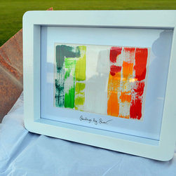 The national flag of Ireland { Original painting and frame by Swav } - Paintings