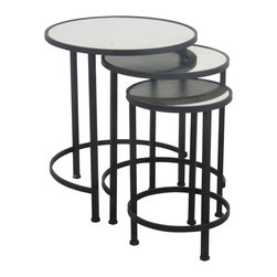 Round Stack Tables - 3 Piece Set - Side Tables And End Tables