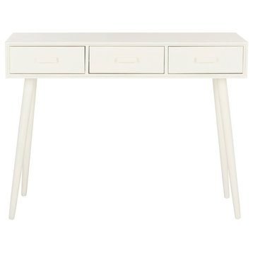 Safavieh Albus 3-Drawer Console Table, Distressed White