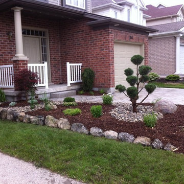 Asian inspired front garden