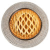 Artifacts Rattan™ Open Weave Charger, White Wash, 13"x13"