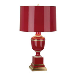 ROBERT ABBEY MARY MCDONALD ANNIKA ACCENT LAMP, Red - Table Lamps