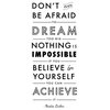 Vertical Dream Believe Achieve Quote Wall Decal