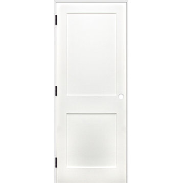 Interior Prime Pine 2-Panel Reversible Handing Pre-hung Door Kit, 30x80