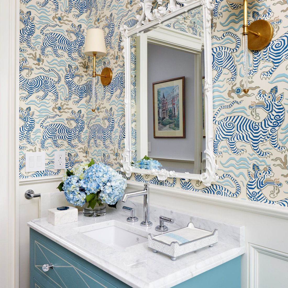 Transitional Powder Room