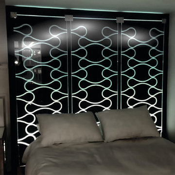 Illuminated Glass Headboard