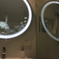 Reef Porthole Bathroom Light Mirror - Bathroom Mirrors
