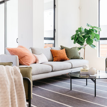 Fiddle Leaf Fig in 1980s Post Modernist Space