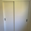 Sliding Closet Bypass Doors 72 x 80 & Hardware | Planum 0010 White Silk