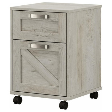 kathy ireland Cottage Grove 2 Drawer Mobile File Cabinet Cottage White