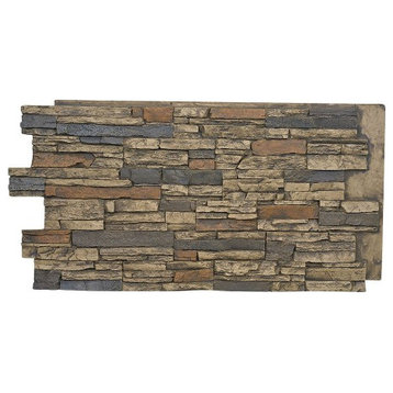 Faux Stone Wall Panel - ALPINE, Apache, 24in X 48in Wall Panel