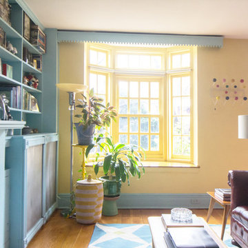 My Houzz: Vibrant Victorian Row House With Midcentury Style