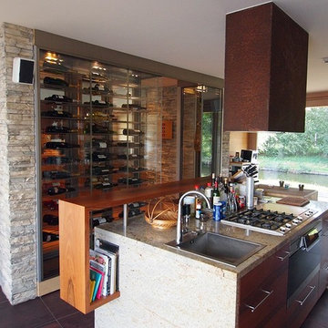 Kitchen Wine Wall