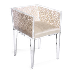Natural Floret Lace Chair - Dining Chairs