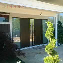 Modern Front Entry Double Door. Hurricane impact entry door - Front Doors