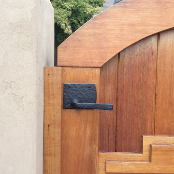 Dark Bronze Contemporary Lever Latch with Square Handle