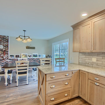Ballston Lake, Rustic Alder Kitchen