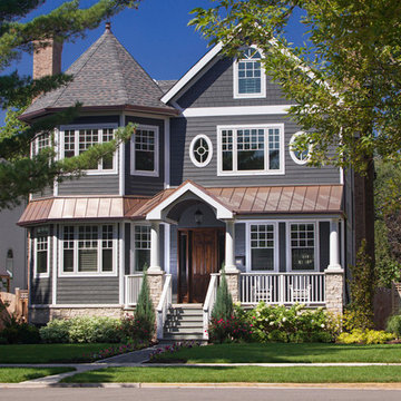 Custom Built Traditional Style Home Exterior