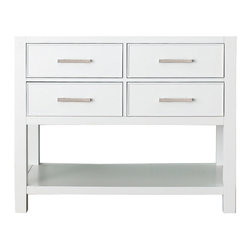 Avanity Corporation - Avanity Brooks 42" Vanity Only, White Finish - Bathroom Vanities And Sink Consoles