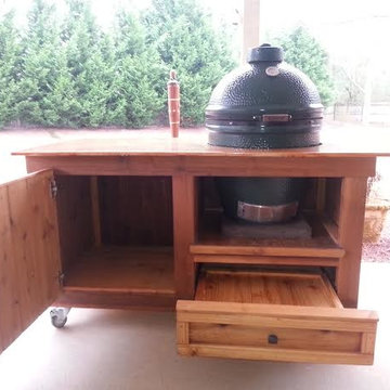 Custom Big Green Egg Tables