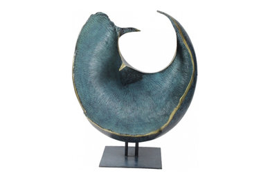 Современная бронзовая скульптура птицы