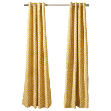 Cecille Window Treatment/, Yellow, 96"