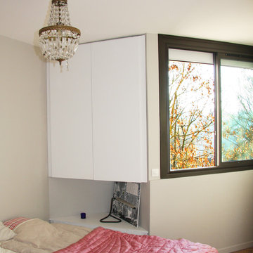 Rangement dans chambre biscornu