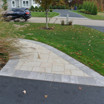 Tuscany and Limestone Front Entry Walkway