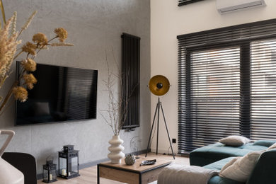 Living room - traditional living room idea in Other