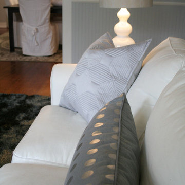 White, Slipcovered and Serene Living Room