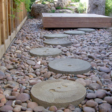 Circular Stone & Rock Pathway