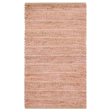Safavieh Cape Cod Collection CAP851 Rug, Light Pink, 3'x5'