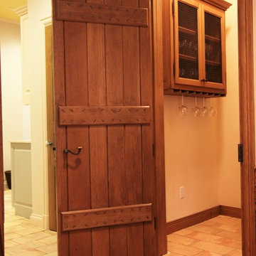Custom Millwork featuring Salvaged Antique Oak, Inspired by French Pattern Books