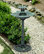 35" Tall Outdoor 3-Tiered Pedestal Water Fountain and Birdbath, Green