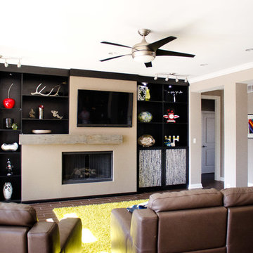 Built-Ins with Reclaimed Wood