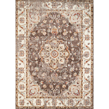 Connection Barcelos Taupe Accent Rug, 1'10"x3'