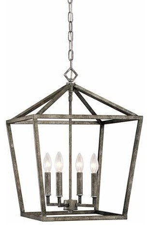 Millennium Lighting Corona Pendant, Antique Silver