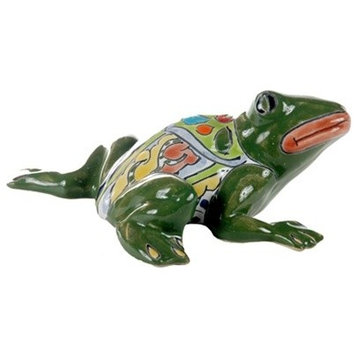 Medium Wall Frog, 6.50"Hx5.50"W, Green Body, D
