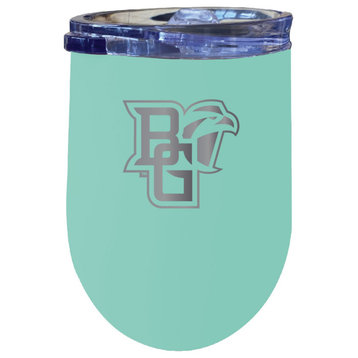 Bowling Green Falcons 12 oz Insulated Wine Stainless Steel Tumbler Seafoam