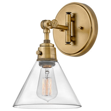 Hinkley Arti One Light Wall Sconce 3691HB-CL