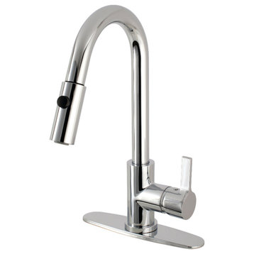Kingston Brass LS878.CTL Continental 1.8 GPM 1 Hole Pull Down - Polished Chrome
