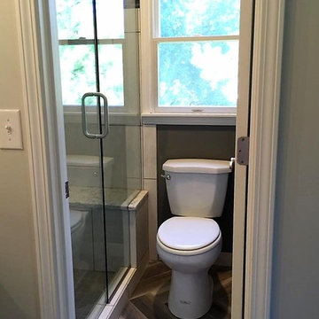 Lenexa Elegant Double Bathroom Renovation