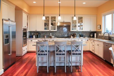 Inspiration for a transitional kitchen remodel in Seattle