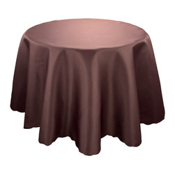 Xia Home Fashions - Samantha Collection, Coffee, 90" Round - Tablecloths