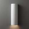 Ambiance Tube, Closed Top Wall Sconce, Bisque, E26