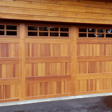 Painted Faux Wood All Steel Garage Doors