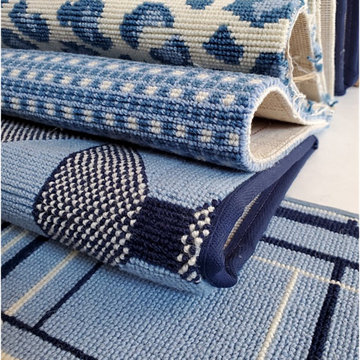 Country Blue Carpets