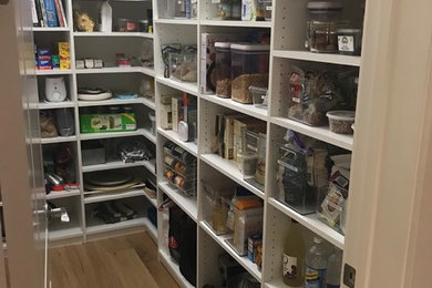 Pantry in a young family's new home