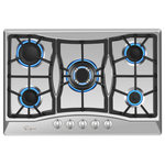 Empava - Empava 30" Gas Stove Cooktop with 5 Italy Sabaf Sealed Burner Stainless Steel - Empava 30 in. Gas Stove Cooktop with 5 3rd Gen Italy Sabaf Sealed Burners in Stainless Steel EMPV-30GCA5