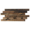 Timber 11.81"x23.62" Wood Mosaic Tile, Brown Beige